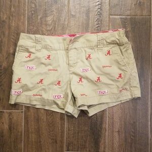 University of Alabama embroidered shorts